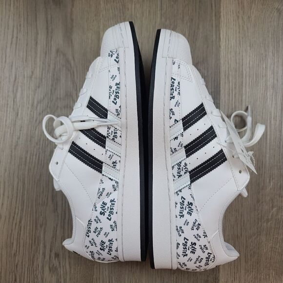 NWOB Adidas Superstar x Philip Colbert Save the Lobster Sneakers size 10.5 - Picture 10 of 13
